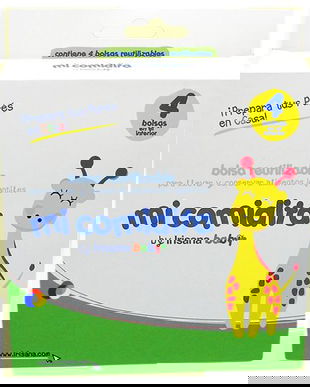 Pungute Reutilizabile pentru Hrana Bebelusului Irisana, 4 buc