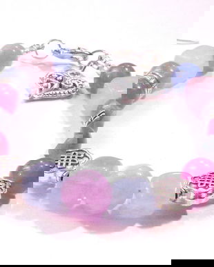 Bratara turmalin  si morganit