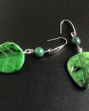 cercei agate moss frunze