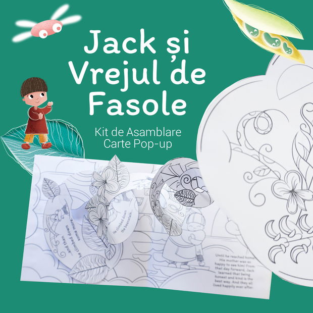 Kit DIY Carte Pop Up Jack și Vrejul de Fasole