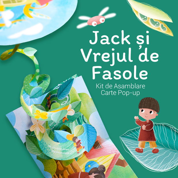 Kit DIY Carte Pop Up Jack și Vrejul de Fasole