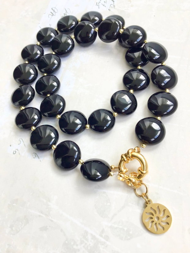 Colier onix negru