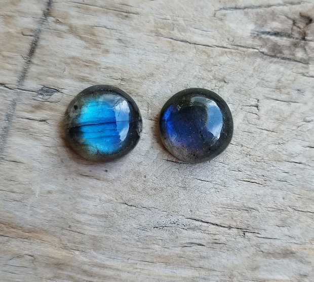 Cabochon labradorit, 12-13 mm (2 buc)