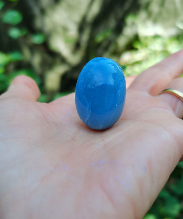 Inel Opal Owyhee blue si Argint 925 - IN1432 - Inel albastru reglabil, cadou romantic, cadou iubita, inel pietre semipretioase, inel cadou, bijuterii cadou, cadou sotie, cristaloterapie, cristale vindecatoare