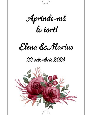 Eticheta artificii tort/ Artificii tort cu eticheta personalizata