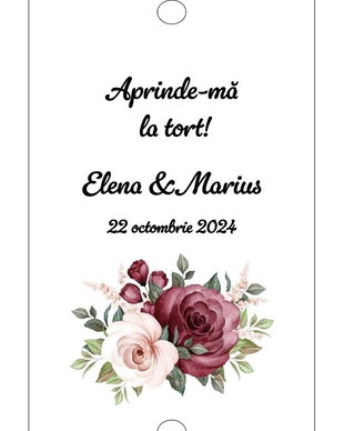 Eticheta artificii tort/ Artificii tort cu eticheta personalizata