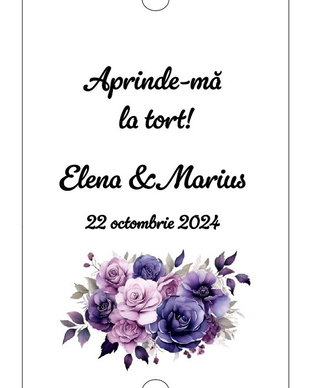 Eticheta artificii tort/ Artificii tort cu eticheta personalizata