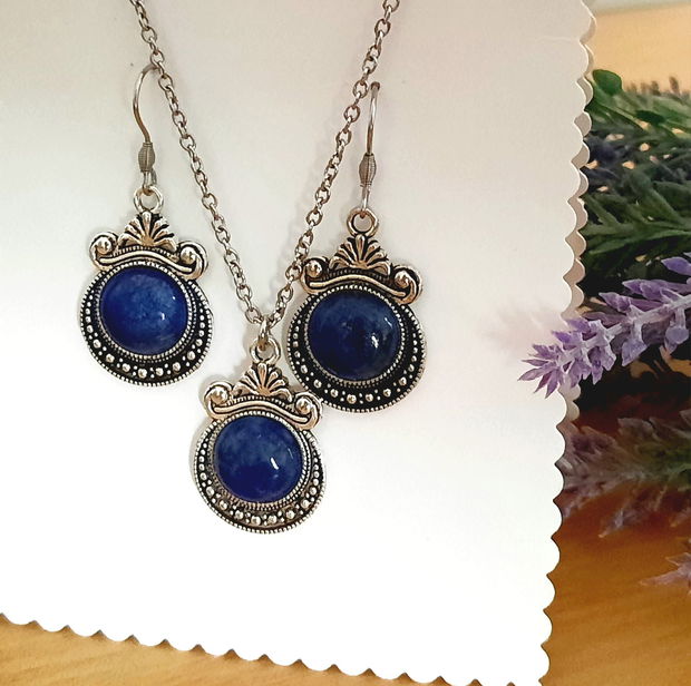 Set bijuterii Lapis Lazuli