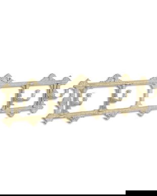 Cuieras haine din fonta antik white