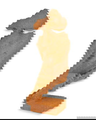 Nu vorbi rău-statueta din fonta ruginie