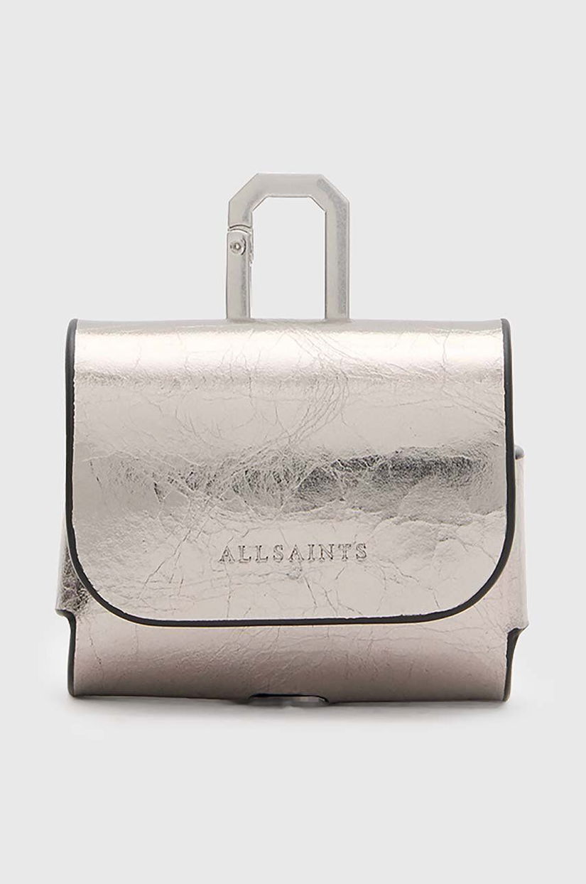 AllSaints carcasa airpod AIRPOD CASE culoarea argintiu, W314XB