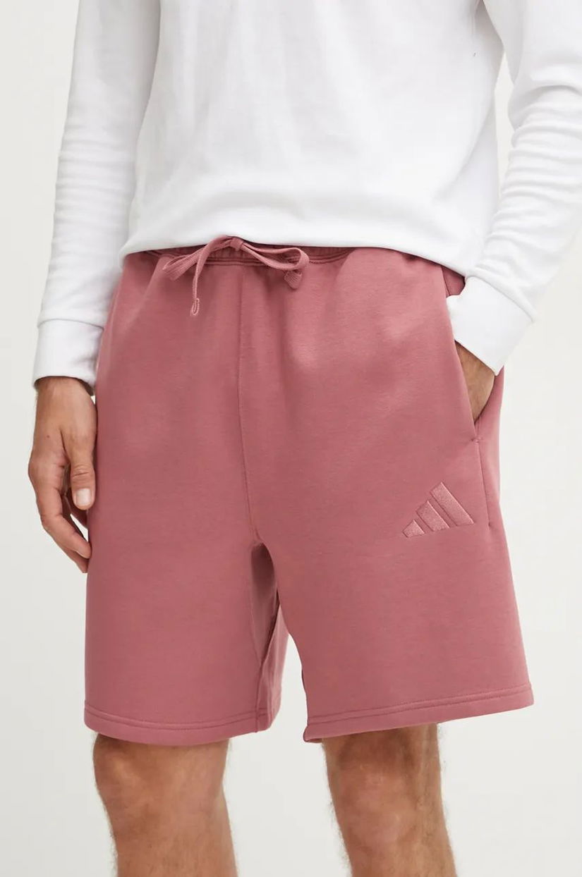 adidas pantaloni scurti All SZN barbati, culoarea roz, IY4131