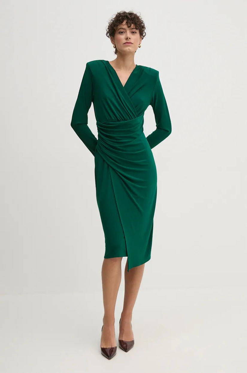 Joseph Ribkoff rochie culoarea verde, mini, mulata, 244024