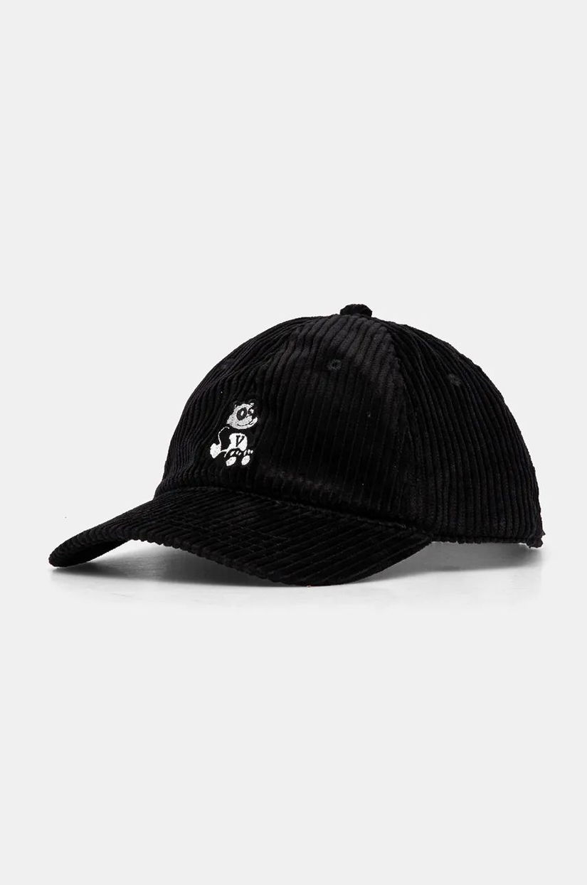 Vans șapcă de baseball din bumbac culoarea negru, cu imprimeu, VN000HS5BLK1