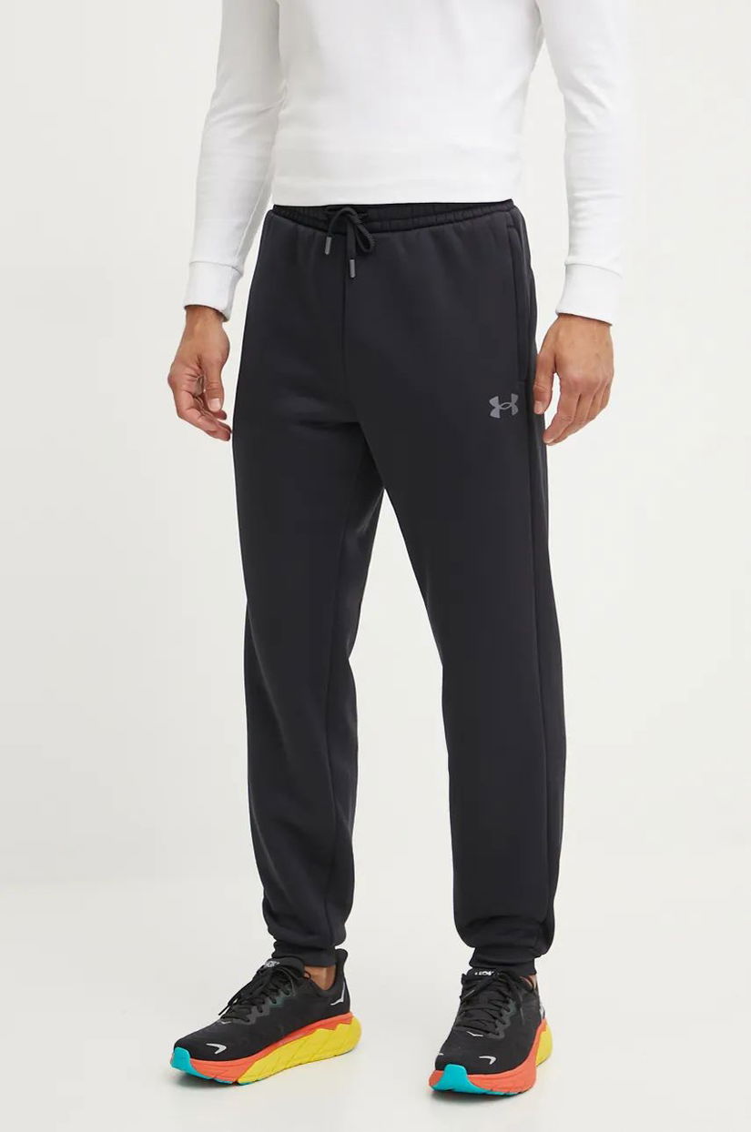 Under Armour pantaloni de trening Armour Fleece Pro culoarea negru, neted, 1386586