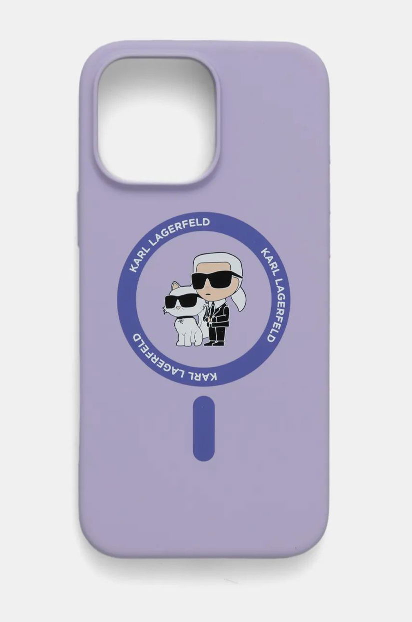 Karl Lagerfeld etui pentru telefon iPhone 16 Pro Max 6.9 culoarea violet, KLHMP16XSCMKCRHU