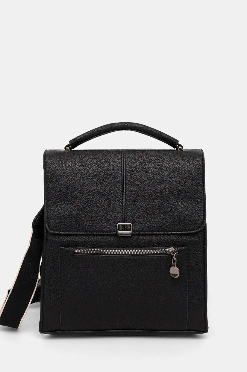 Answear Lab rucsac femei, culoarea negru, mic, neted