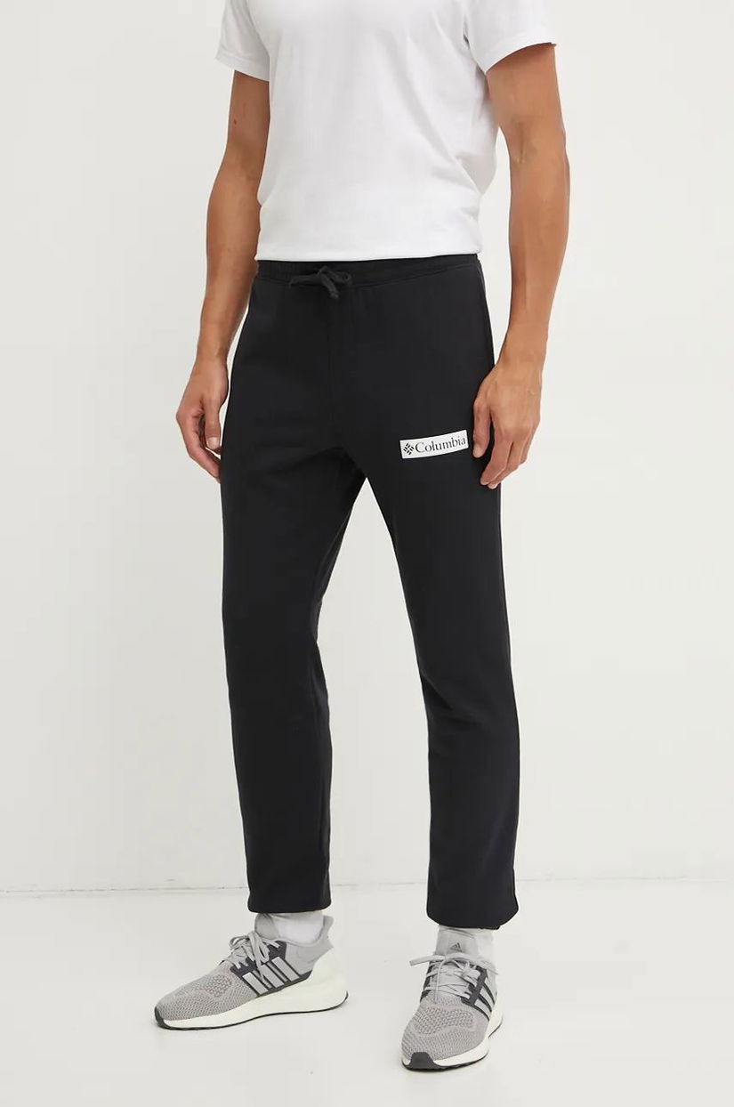 Columbia pantaloni de trening culoarea negru, cu imprimeu