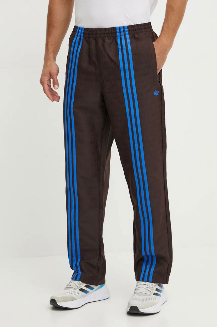 adidas Originals pantaloni Club TrackPant barbati, culoarea maro, modelator, JN5970