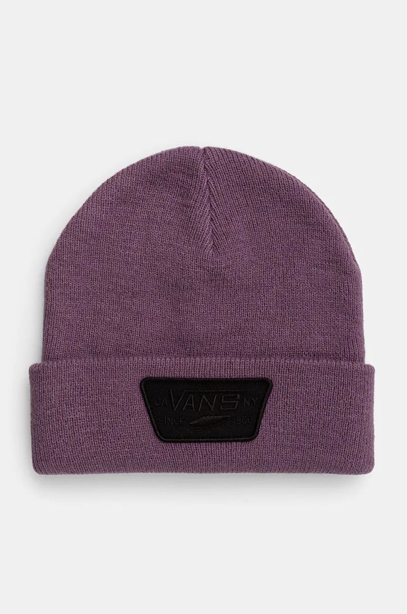 Vans caciula culoarea violet, din tricot gros, VN000UOUCIF1