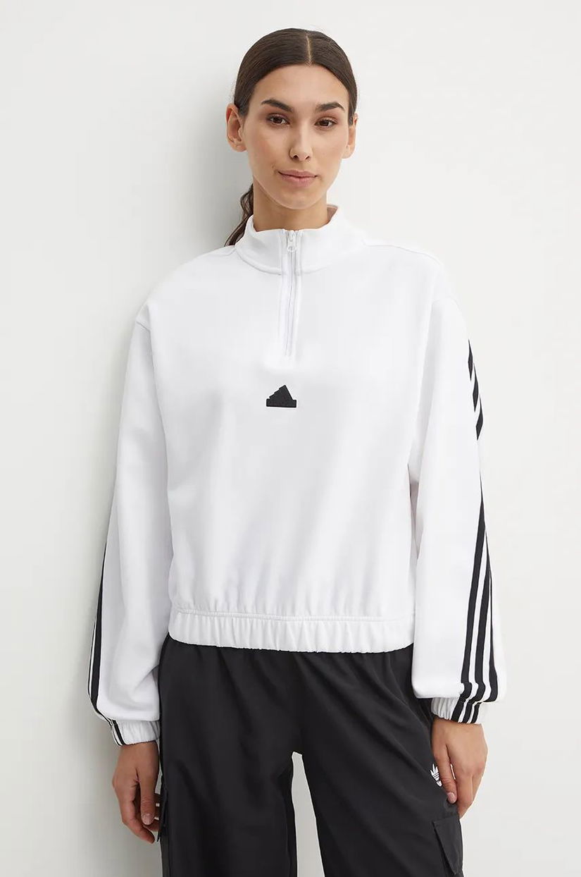 adidas bluza Future Icons femei, culoarea alb, neted, JJ1664