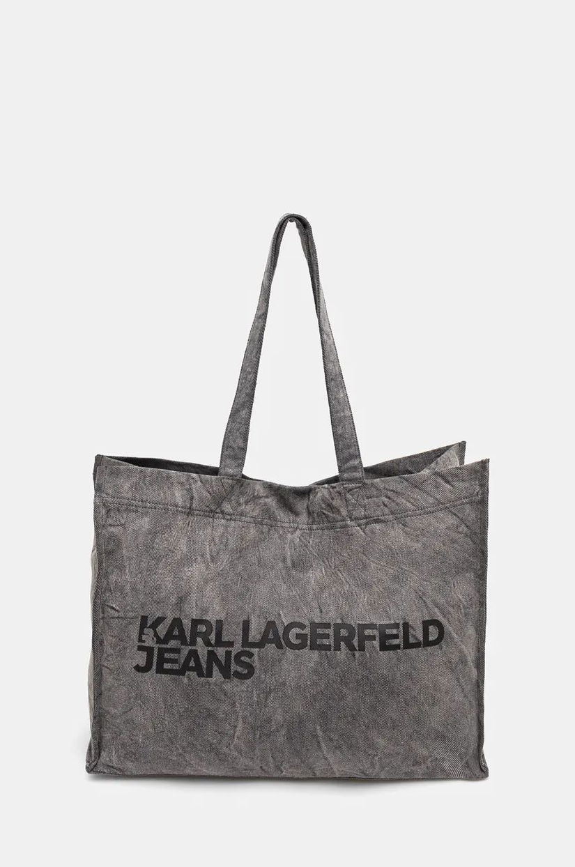 Karl Lagerfeld Jeans poseta culoarea gri, 246J3047