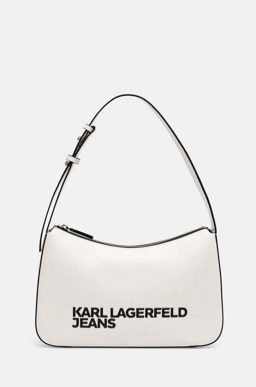 Karl Lagerfeld Jeans poseta culoarea alb, 246J3053