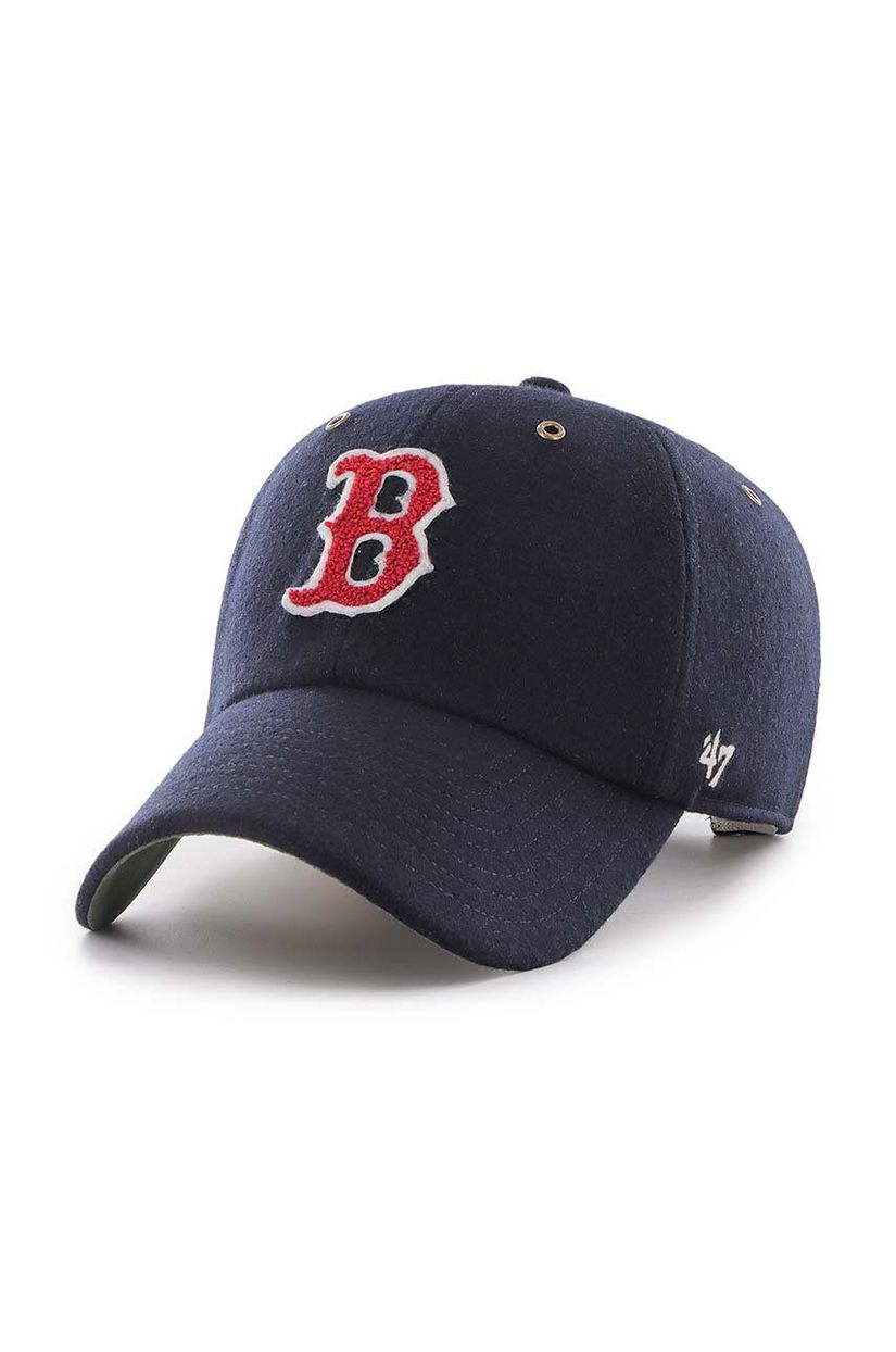 47 brand șapcă de lana MLB Boston Red Sox culoarea albastru marin, cu imprimeu, B-PNTCU02WIS-NY