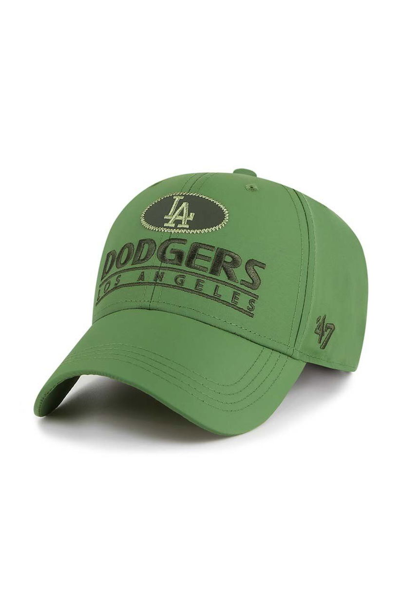 47 brand sapca MLB Los Angeles Dodgers culoarea verde, cu imprimeu, B-OUTMV12NYU-FF