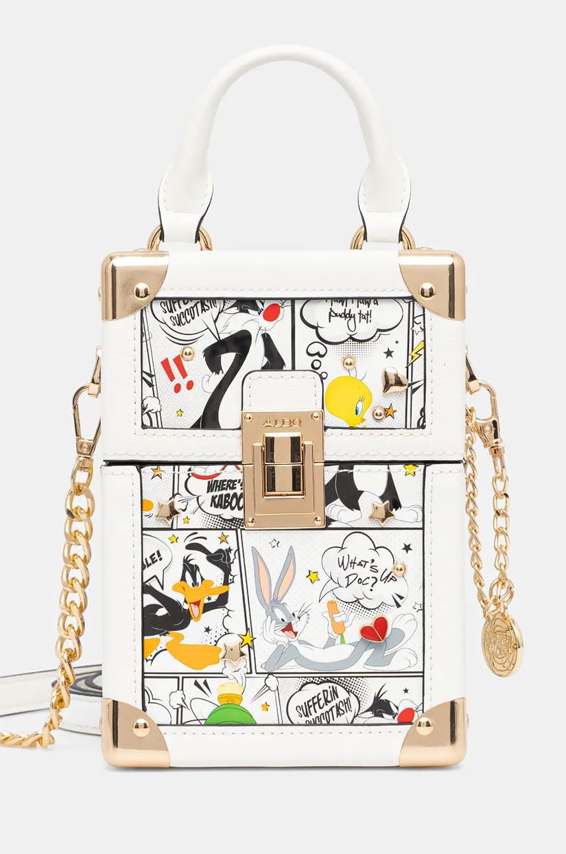 Aldo poseta LTBOXBAG x Looney Tunes culoarea alb, 13833664