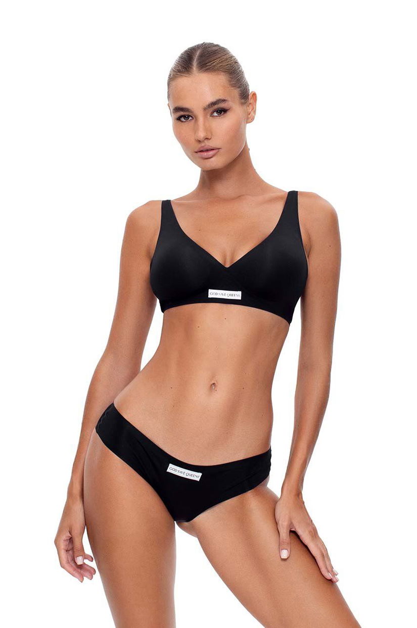 GOD SAVE QUEENS chiloti brazilieni SECOND SKIN BRIEF culoarea negru, GSQ-135-XXX