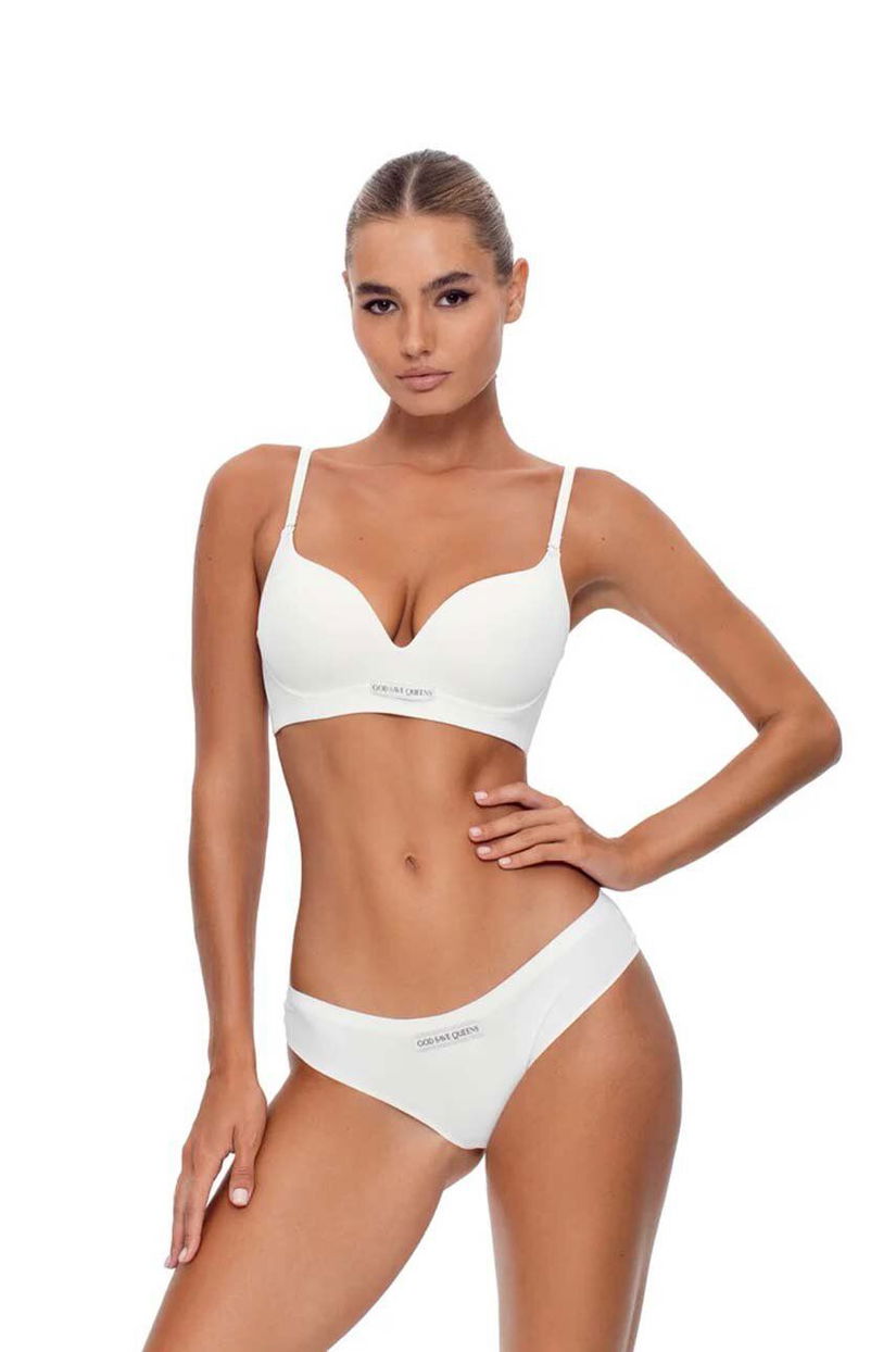 GOD SAVE QUEENS chiloti brazilieni SECOND SKIN BRIEF culoarea alb, GSQ-135-XXX