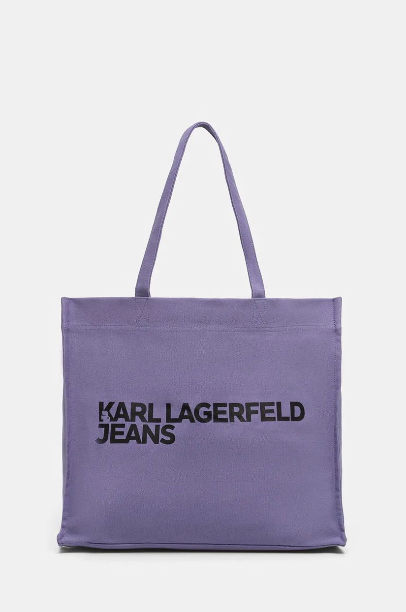 Karl Lagerfeld Jeans poseta culoarea violet, 246J3090