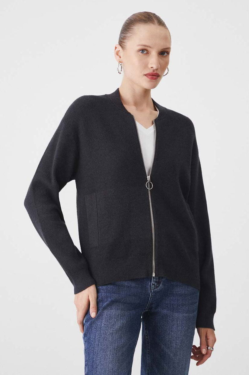 Medicine cardigan femei, culoarea gri, light