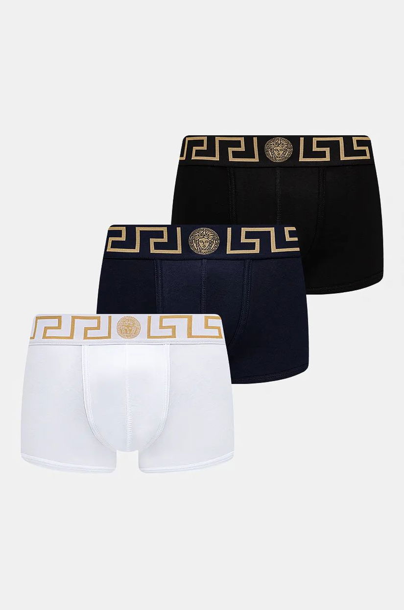 Versace boxeri 3-pack barbati, culoarea albastru marin, AU10326 1A10011