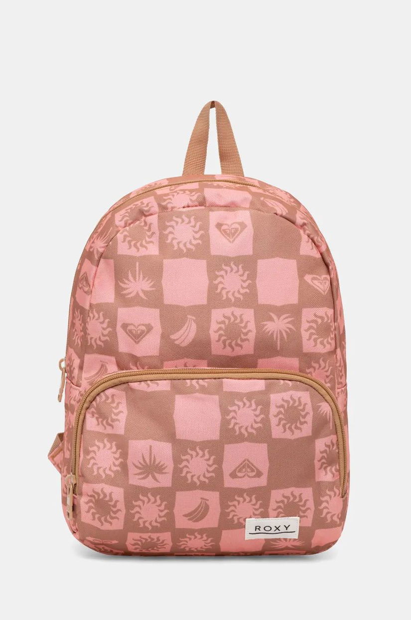 Roxy rucsac Always Core Printed femei, culoarea roz, mic, modelator, ERJBP04783