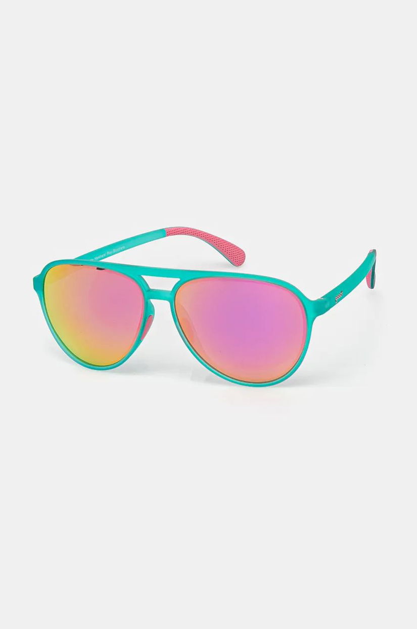 Goodr ochelari de soare Mach Gs Kitty Hawkers Ray Blockers culoarea verde, GO-865655