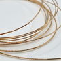 Sarma gold filled 1mm - 10 cm