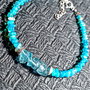Bratara argint opal de foc etiopian apatit brut minimalista boho chic trendy - transport gratuit