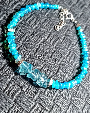 Bratara argint opal de foc etiopian apatit brut minimalista boho chic trendy - transport gratuit