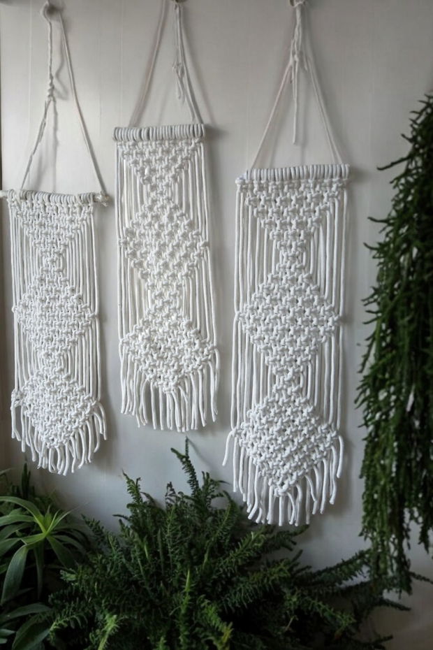 3 piese macrame