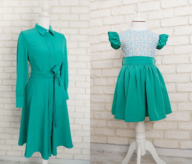 Rochie Vaporoasa Verde