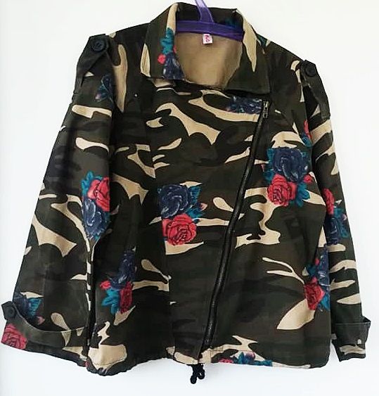 jacheta camuflaj cu trandafiri , Ka Diya , 4XL