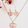 Set din rasina- Pink Hortensia
