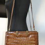 Geanta din piele de crocodil vintage