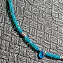 Colier argint opal de foc etiopian apatit lant argint minimalist boho chic trendy - Transport gratuit