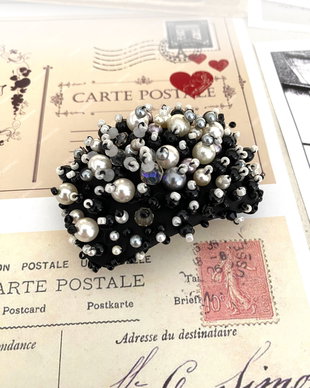 Clama de par cu margele・Agrafa par・Accesoriu cu cristale・Accesoriu pentru par