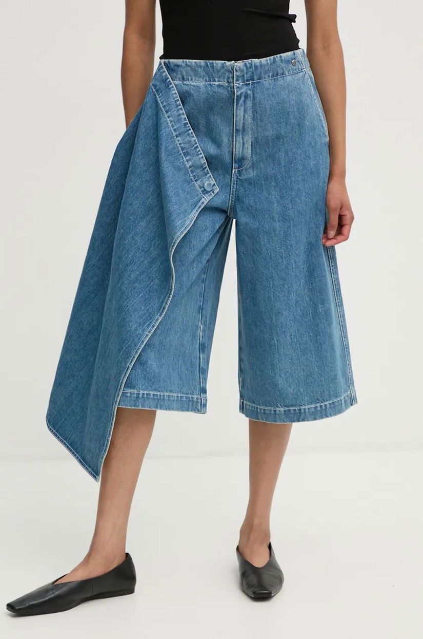 Sunnei fustă și pantaloni denim midi, evazati, RTWWSKR019