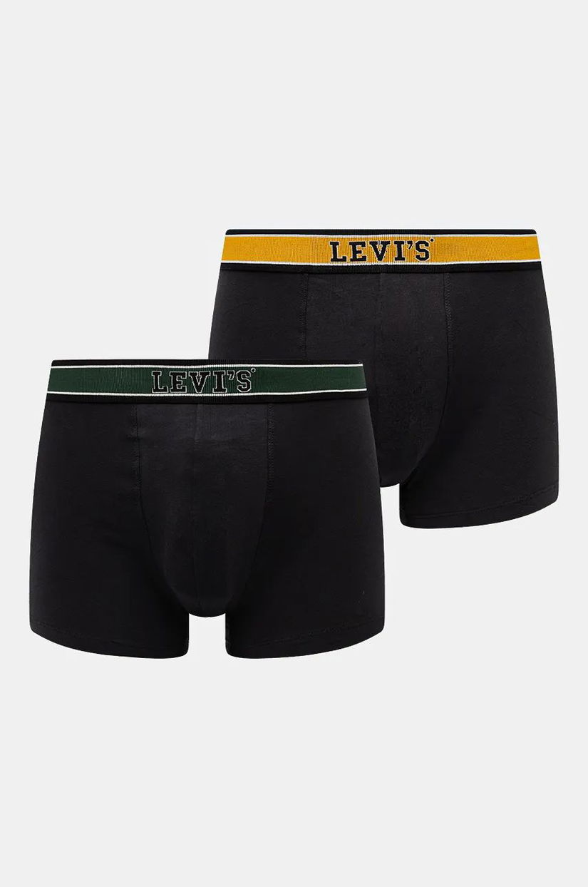 Levi's boxeri 2-pack barbati, culoarea negru, 37149-1017