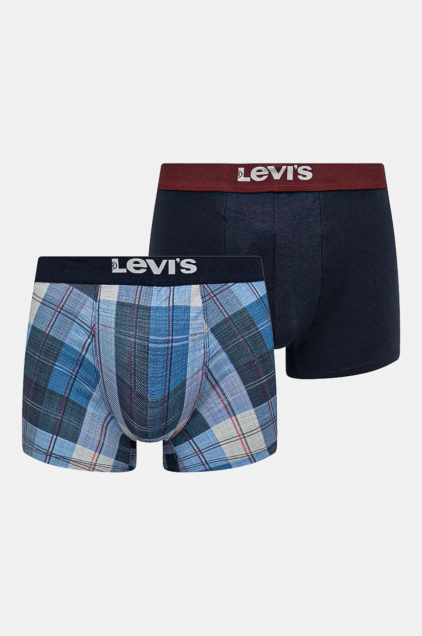 Levi's boxeri 2-pack barbati, culoarea albastru marin, 37149-1022